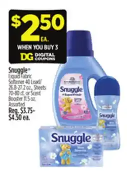 Dollar General Snuggle Liquid Fabric Softener 40 Load offer