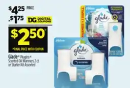 Dollar General Glade PlugIns Scented Oil Warmers or Starter Kit offer