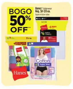 Dollar General Hanes Underwear offer