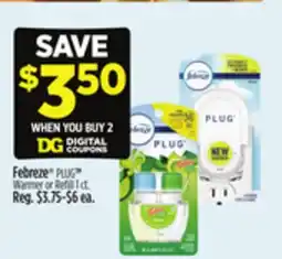 Dollar General Febreze PLUG Warmer or Refill offer