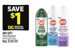 Dollar General ANY OFF! Insect Repellent offer