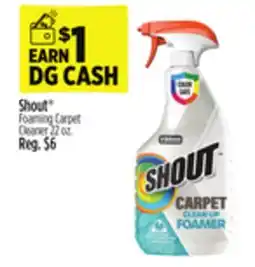 Dollar General Shout Foaming Carpet Cleaner offer