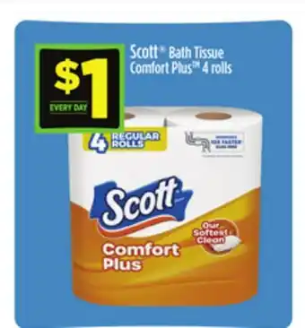 Dollar General Scott Bath Tissue Comfort Plus offer