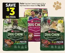 Dollar General Purina Dog Chow Tender & Crunchy offer