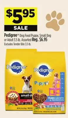 Dollar General Pedigree Dog Food Puppy, Small Dog or Adult offer