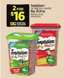 Dollar General Temptations Cat Treats offer