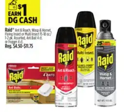 Dollar General Raid Ant & Roach, Wasp & Hornet, Flying Insect or Multi Insect offer