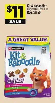 Dollar General Kit & Kaboodle Original Cat Food 11 Lb offer