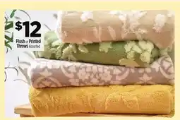 Dollar General Plush or Printed Throws offer