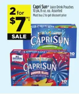 Dollar General Capri Sun Juice Drink Pouches offer
