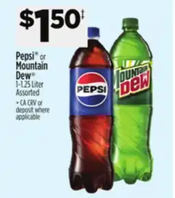 Dollar General Pepsi or Mountain Dew offer