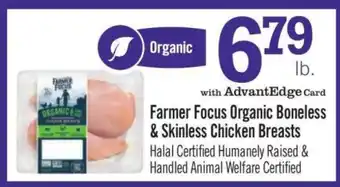 Price Chopper Farmer Focus Organic Boneless Skinless Chicken Breasts offer