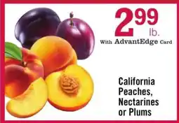 Price Chopper California Peaches, Nectarines or Plums offer