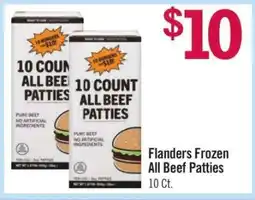 Price Chopper Flanders Frozen All Beef Patties offer