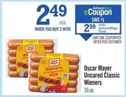 Price Chopper Oscar Mayer Uncured Classic Wieners offer