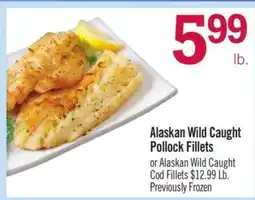 Price Chopper Alaskan Wild Caught Pollock Fillets offer