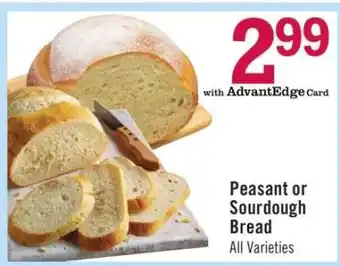 Price Chopper Peasant or Sourdough Bread offer