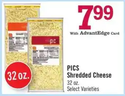 Price Chopper PICS Shredded Cheese offer