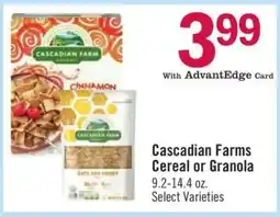 Price Chopper Cascadian Farms Cereal or Granola offer