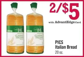 Price Chopper PICS Italian Bread offer