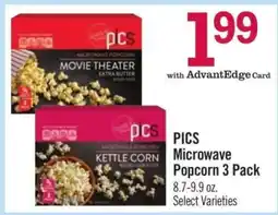 Price Chopper PICS Microwave Popcorn 3 Pack offer