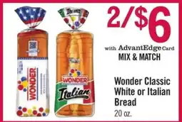 Price Chopper Wonder Classic White or Italian Bread offer