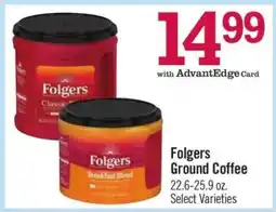 Price Chopper Folgers Ground Coffee offer