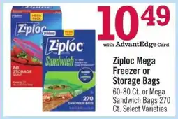 Price Chopper Ziploc Mega Freezer or Storage Bags offer