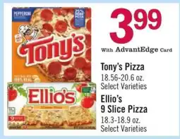 Price Chopper Ellio's 9-Slice Pizza offer