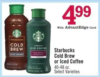 Price Chopper Starbucks Cold Brew or Iced Coffee offer
