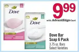 Price Chopper Dove Bar Soap 6 Pack offer
