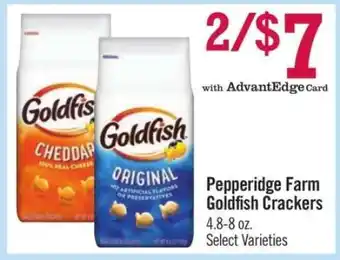 Price Chopper Pepperidge Farm Goldfish Crackers offer