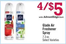 Price Chopper Glade Air Freshener Spray offer