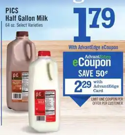Price Chopper PICS Half Gallon Milk offer