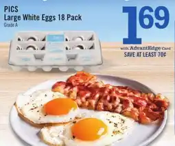 Price Chopper PICS Large White Eggs 18 Pack offer