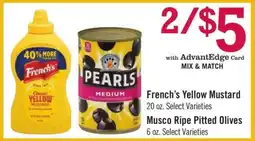 Price Chopper French's Yellow Mustard offer