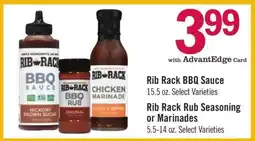 Price Chopper RIB RACK BBQ SAUCE offer