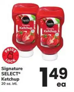 Safeway Signature select ketchup offer