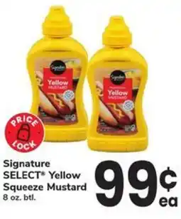 Safeway Signature select yellow squeeze mustard offer