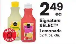 Safeway Signature select lemonade offer