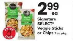 Safeway Signature select veggie sticks or chips offer