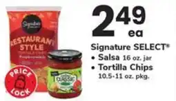 Safeway Signature select salsa tortilla chips offer