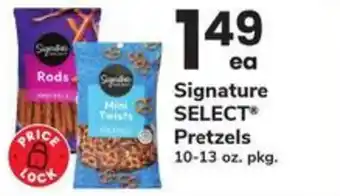 Safeway Signature select pretzels offer