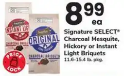 Safeway Signature select charcoal mesquite hickory or instant light briquets offer