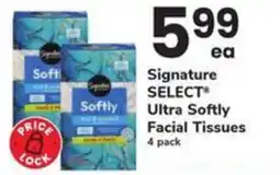 Safeway Signature select ultra softly facial tissues offer