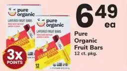 Safeway Pure Organic Fruit Bars offer