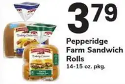 Safeway Pepperidge Farm Sandwich Rolls offer