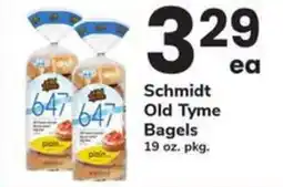 Safeway Schmidt Old Tyme Bagels offer