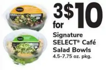 Safeway Signature select café salad bowls offer