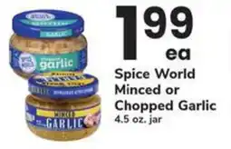 Safeway Spice World Minced or Chopped Garlic offer